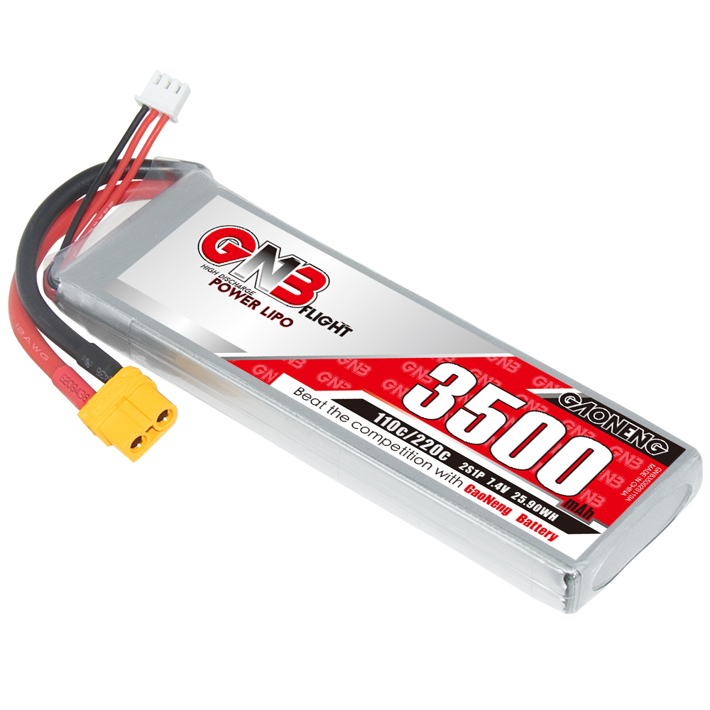 GAONENG GNB 2S 7.4V 3500mAh 110C LiPo Battery XT60