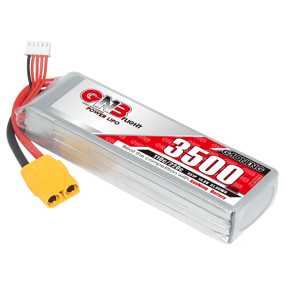 GAONENG GNB 4S 14.8V 3000mAh 100C XT60 LiPo Battery FPV Drone Quad Car