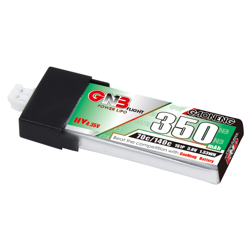 GAONENG GNB LiHV 1S 3.8V 350mAh 70C PH2.0 Plastic Head LiPo Battery