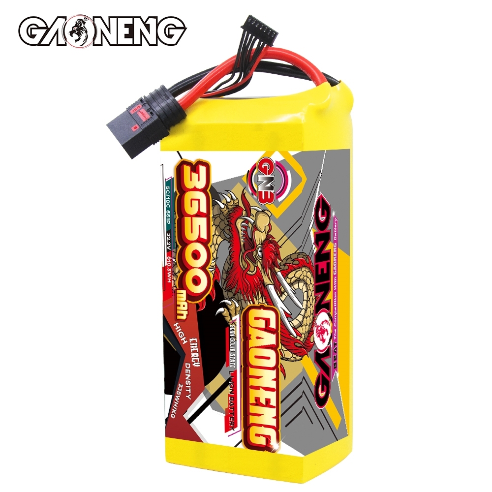 GAONENG GNB 36500mah 6S 22.2V 5C QS8 Semi Solid State Li-ion Battery 335WH/kg