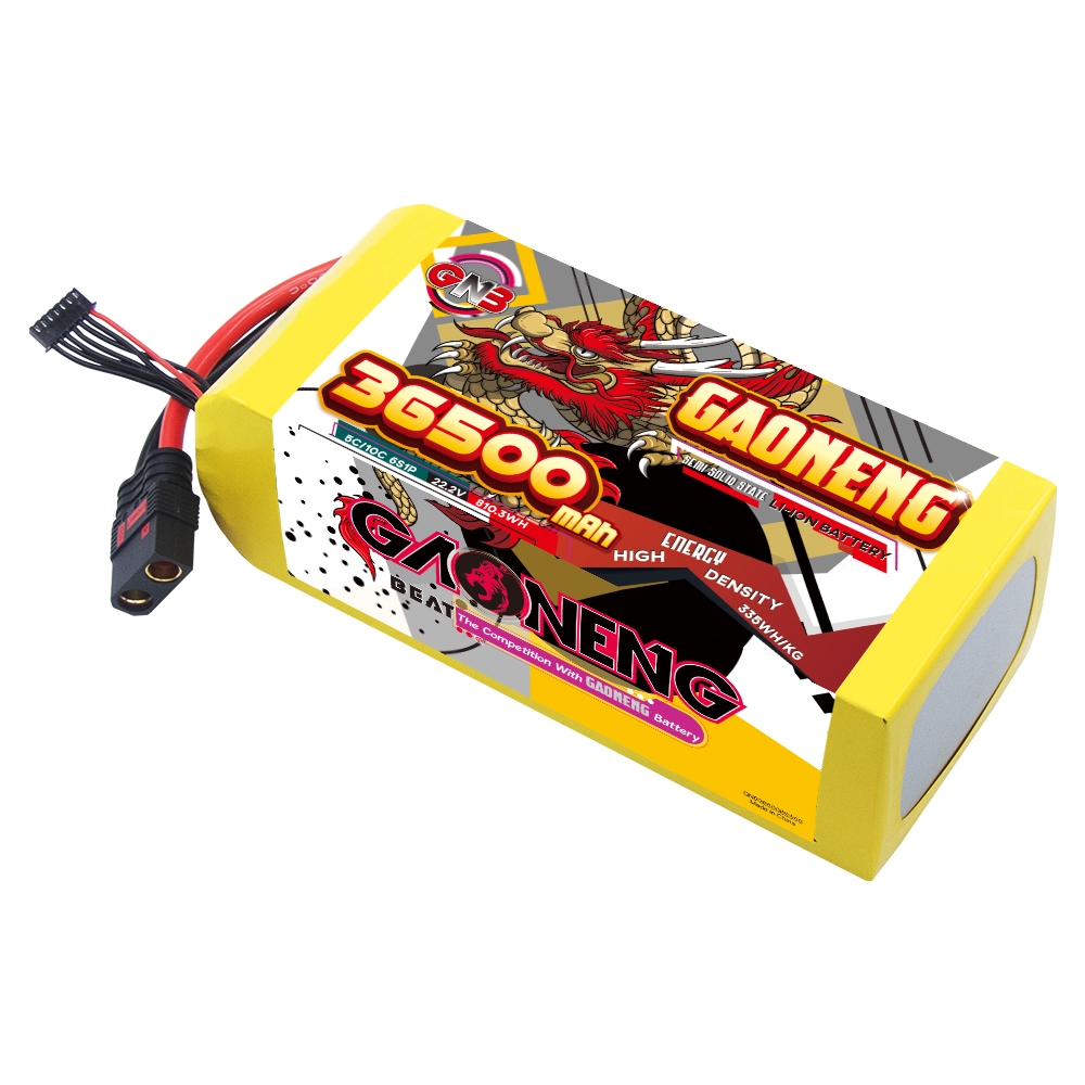 GAONENG GNB 36500mah 6S 22.2V 5C QS8 Semi Solid State Li-ion Battery 335WH/kg