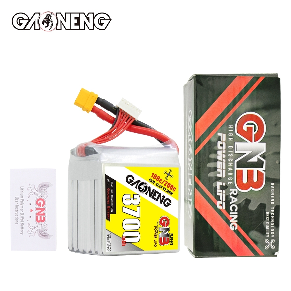 GAONENG GNB 6S2P 22.2V 3700mAh 100C LiPo Battery XT60