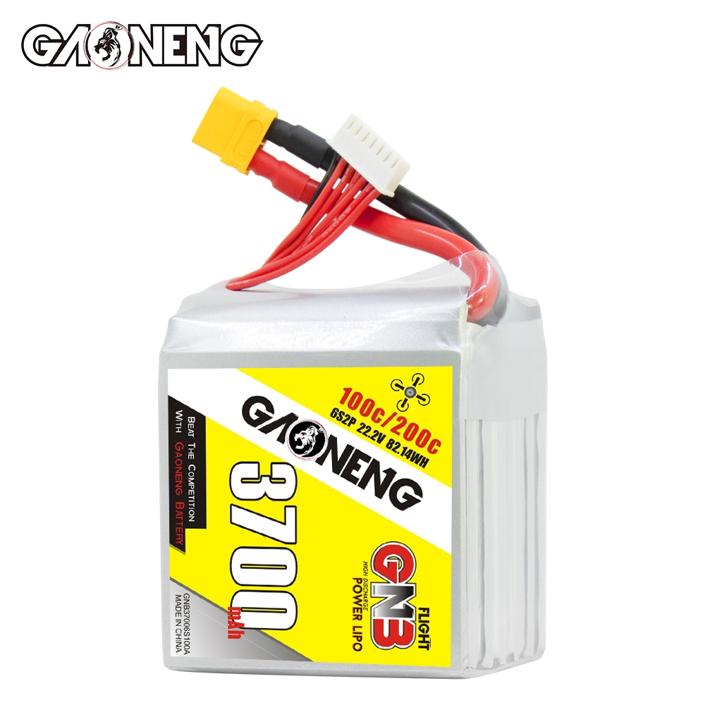 GAONENG GNB 6S2P 22.2V 3700mAh 100C LiPo Battery XT60