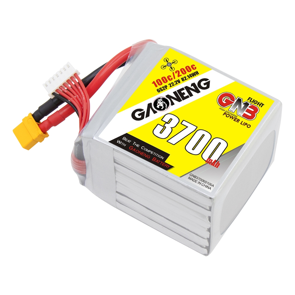 GAONENG GNB 6S2P 22.2V 3700mAh 100C LiPo Battery XT60