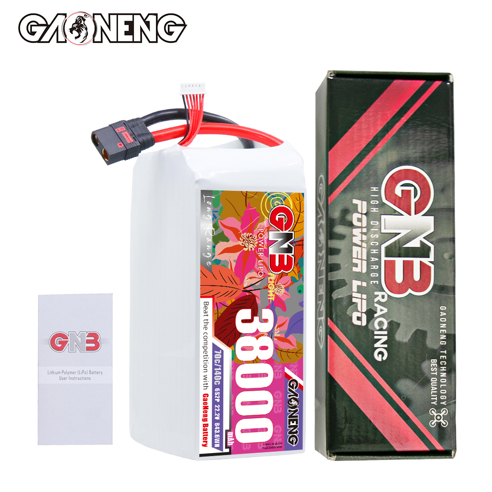GAONENG GNB 6S2P 22.2V 38000mAh70C RC LiPo Battery QS8
