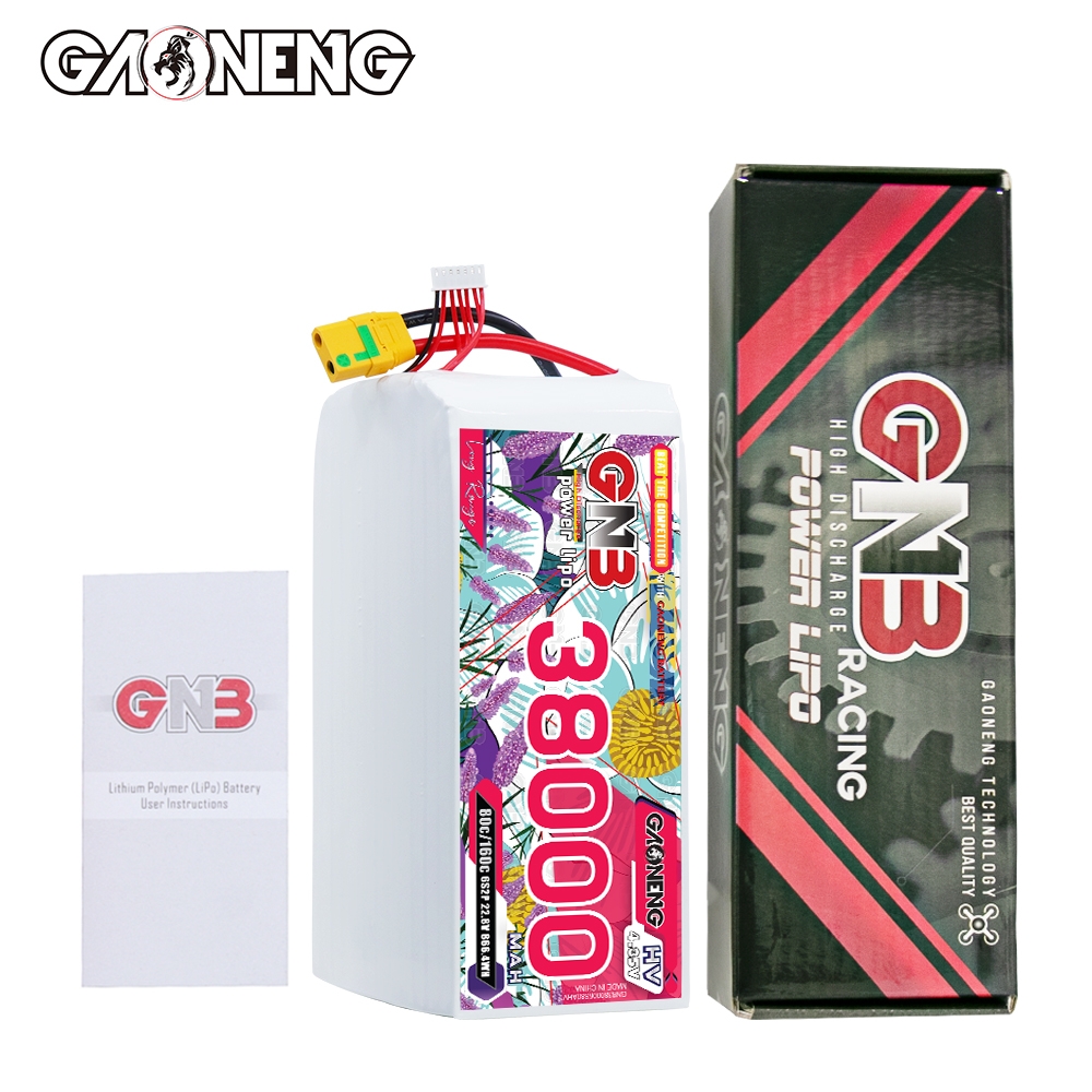 GAONENG GNB 6S 22.8V HV 38000mAh 80C RC LiPo Battery XT90S