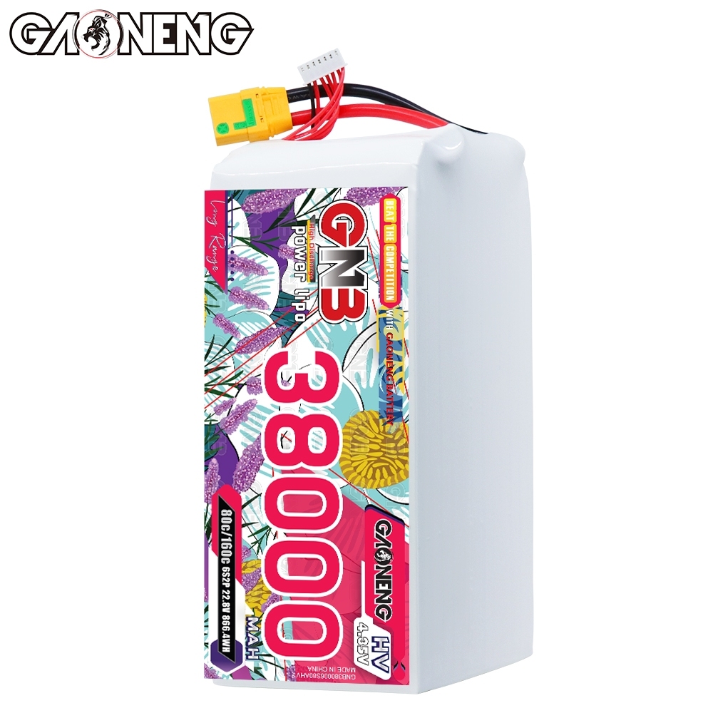 GAONENG GNB 6S 22.8V HV 38000mAh 80C RC LiPo Battery XT90S