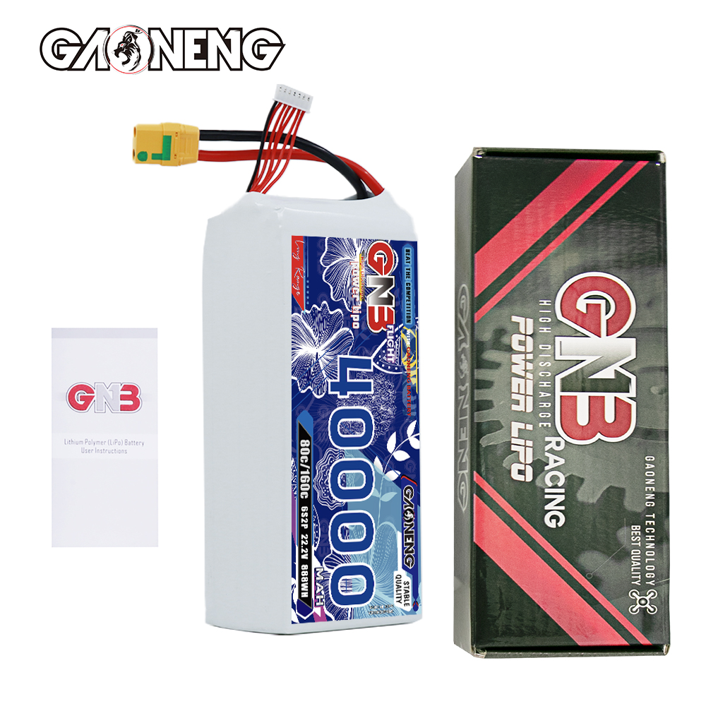 GAONENG GNB 6S2P 22.2V 40000mAh 80C RC LiPo Battery XT90S