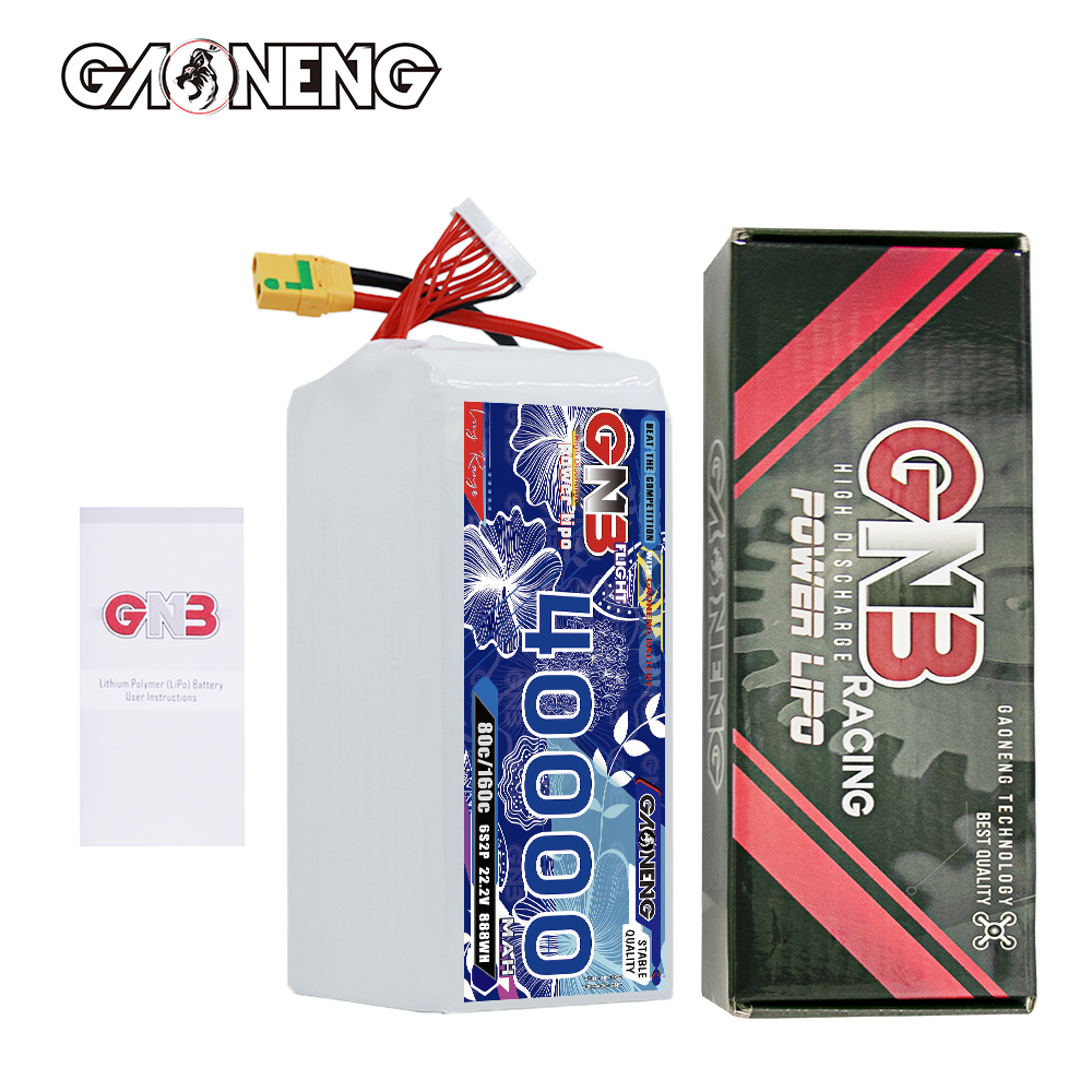 GAONENG GNB 6S2P 22.2V 40000mAh 80C RC LiPo Battery XT90S
