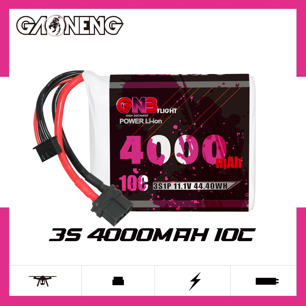 GAONENG GNB 3S 11.1V 4000mAh 10C XT60 Li-ion Battery made with Sony 18650 VTC6