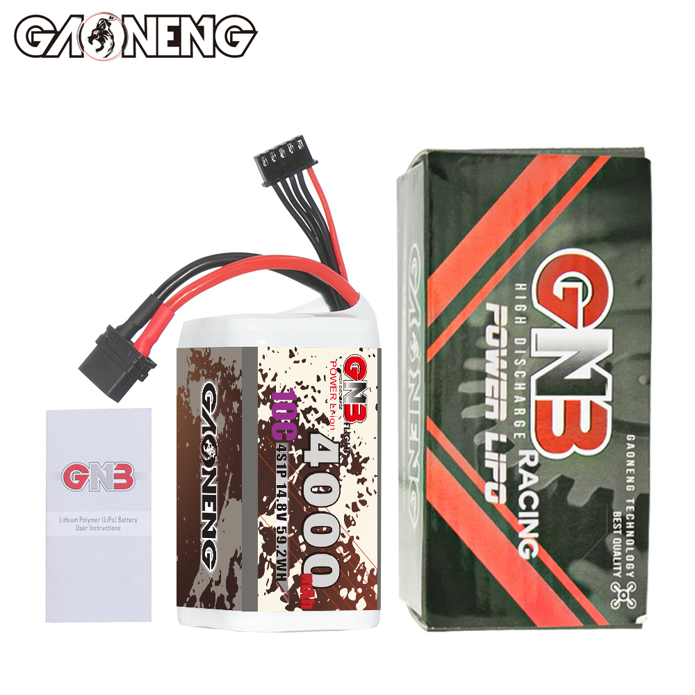 GAONENG GNB 4S 14.8V 4000mAh 10C XT60 Li-ion Battery made with Lishen 21700