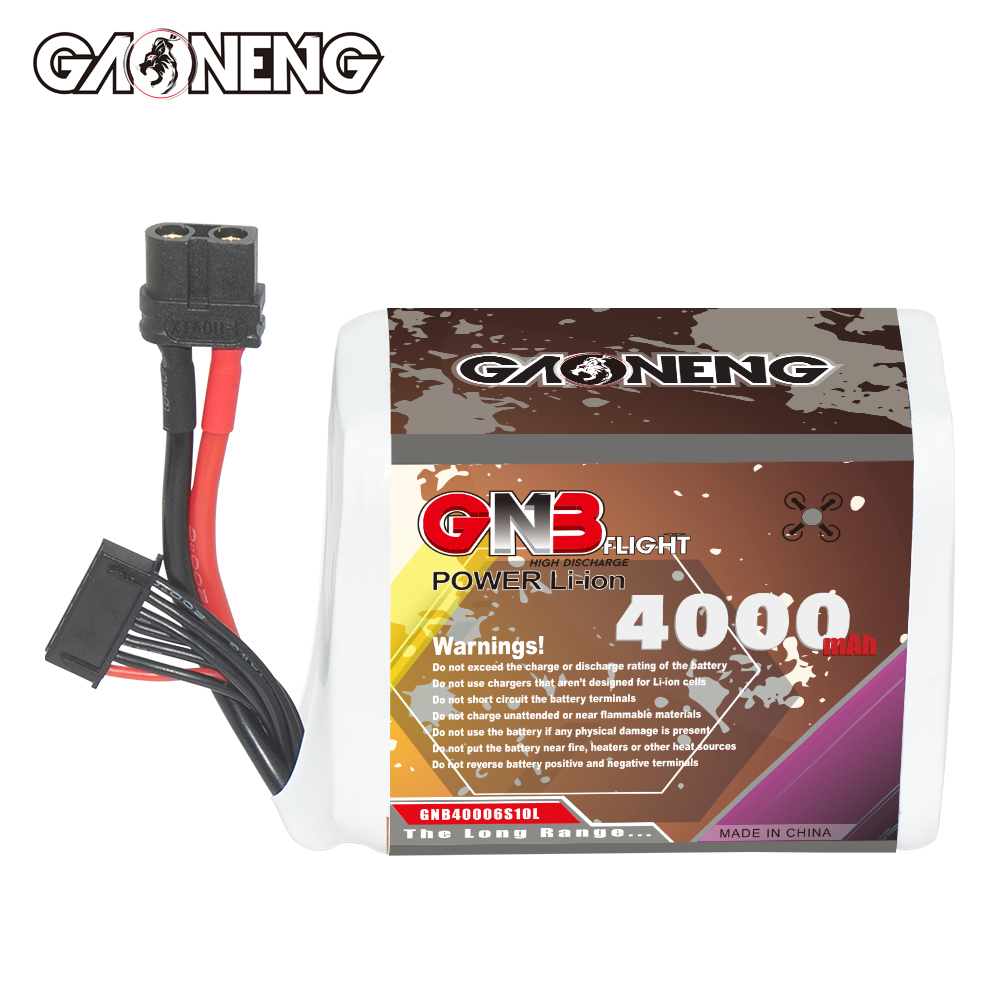 GAONENG GNB 6S 22.2V 4000mAh 10C XT60 Li-ion Battery made with Lishen 21700