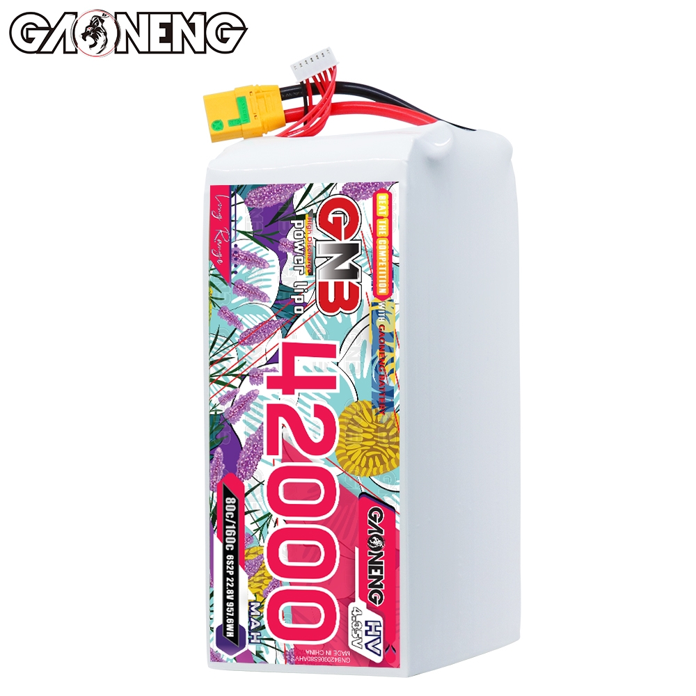 GAONENG GNB 6S 22.8V HV 42000mAh 80C RC LiPo Battery XT90S