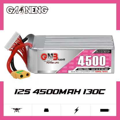 GAONENG GNB 12S 44.4V 4500mAh 130C LiPo Battery XT90S