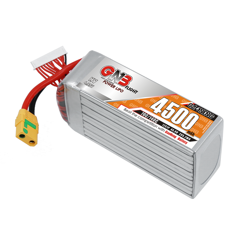 GAONENG GNB 12S1P 45.6V HV 4500mAh 70C LiPo Battery XT90S