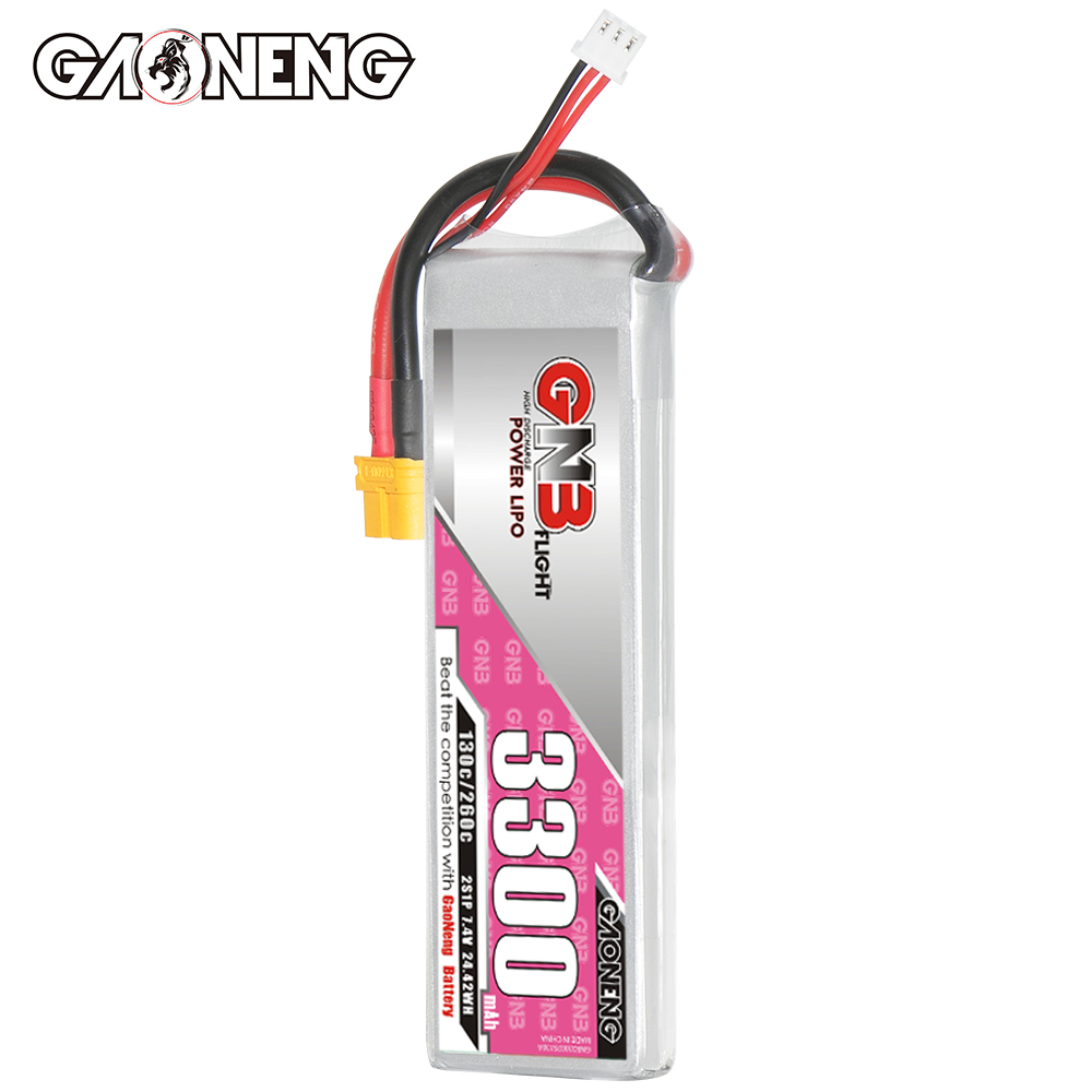 GAONENG GNB 2S 7.4V 3300mAh 130C LiPo Battery XT60