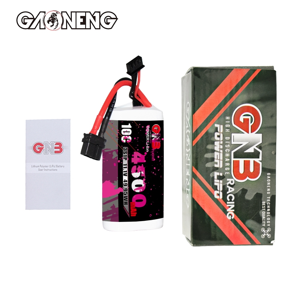 GAONENG GNB 3S 11.1V 4500mah 10C XT60 Li-ion Battery made with Molicel 21700 P45B