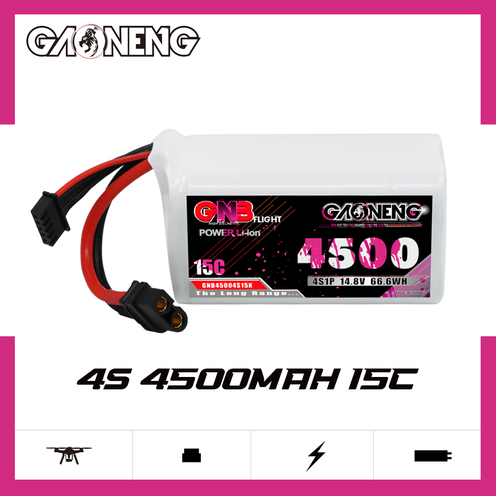 GAONENG GNB 4S 14.8V 4500mah 15C XT60 Li-ion Battery 