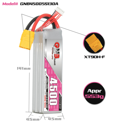 GAONENG GNB 5S 18.5V 4500mAh 130C LiPo Battery XT90
