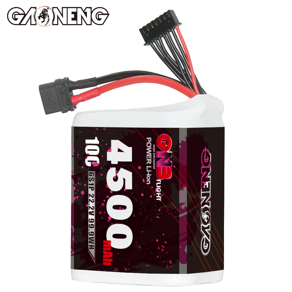 GAONENG GNB 6S 22.2V 4500mah 10C XT60 Li-ion Battery made with Molicel 21700 P45B