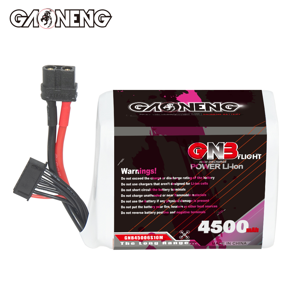 GAONENG GNB 6S 22.2V 4500mah 10C XT60 Li-ion Battery made with Molicel 21700 P45B
