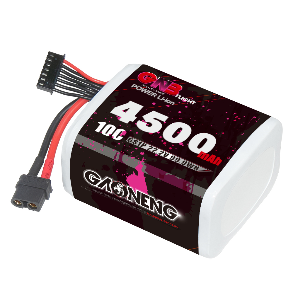GAONENG GNB 6S 22.2V 4500mah 10C XT60 Li-ion Battery made with Molicel 21700 P45B
