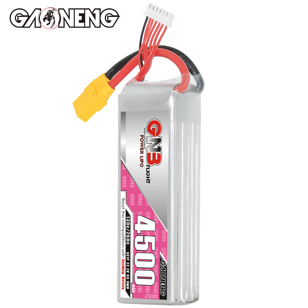 GAONENG GNB 6S 22.2V 4500mAh 130C LiPo Battery XT90