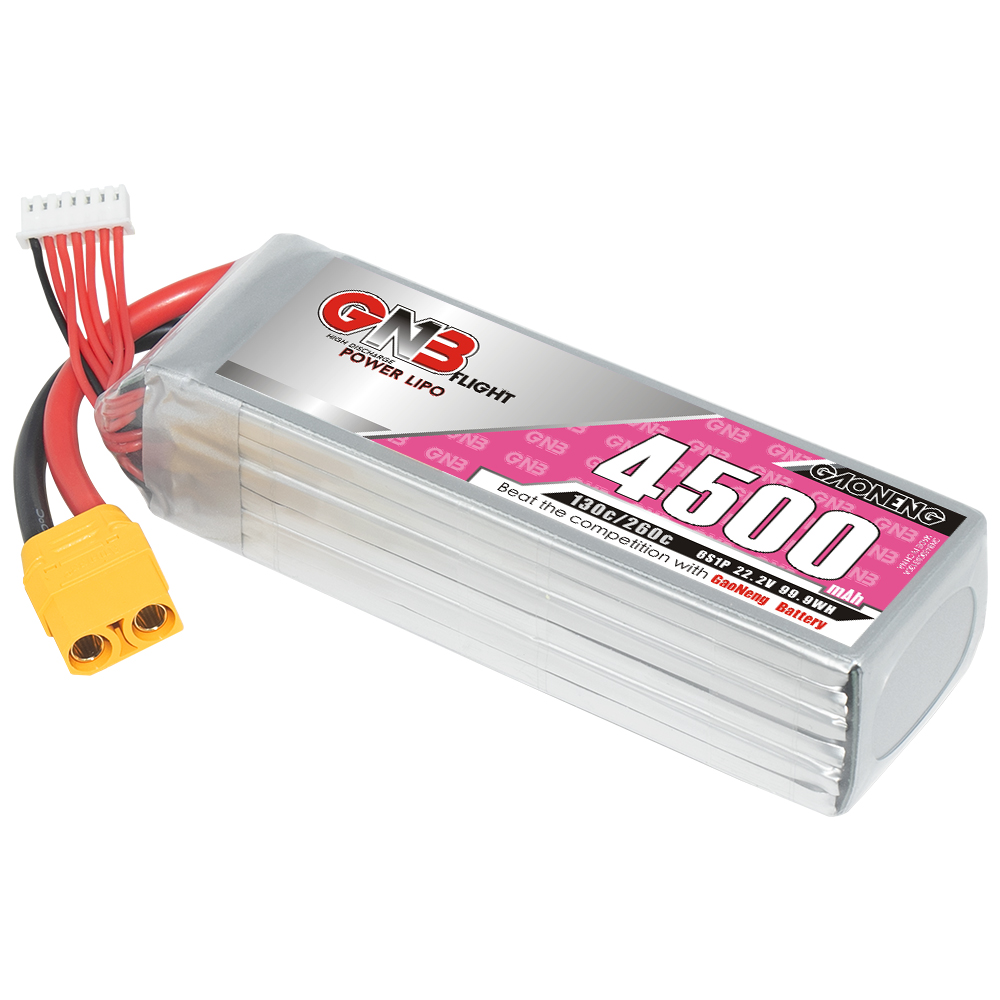 GAONENG GNB 6S 22.2V 4500mAh 130C LiPo Battery XT90