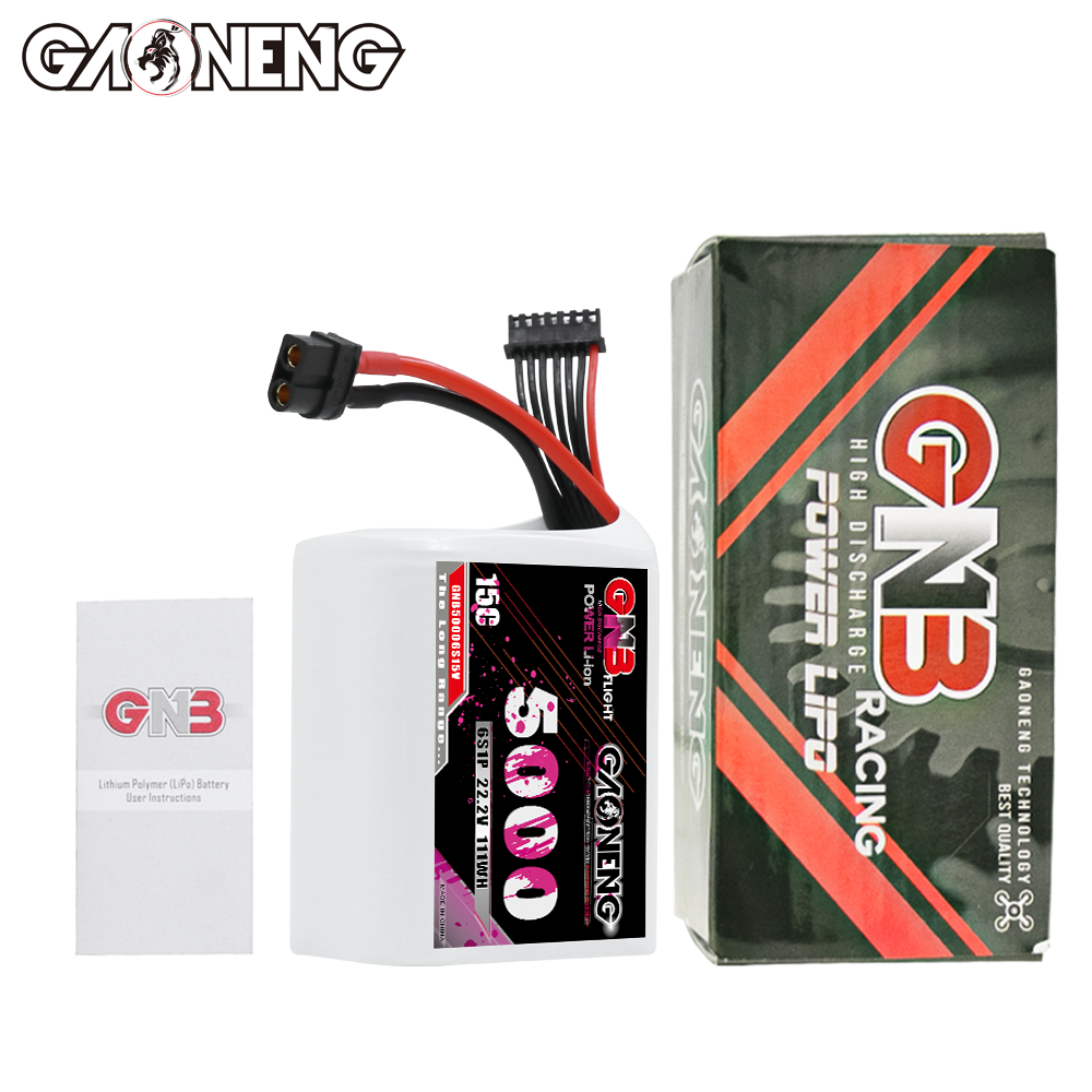 GAONENG GNB 6S1P 22.2V 5000mAh 15C XT60 Li-ion Battery 