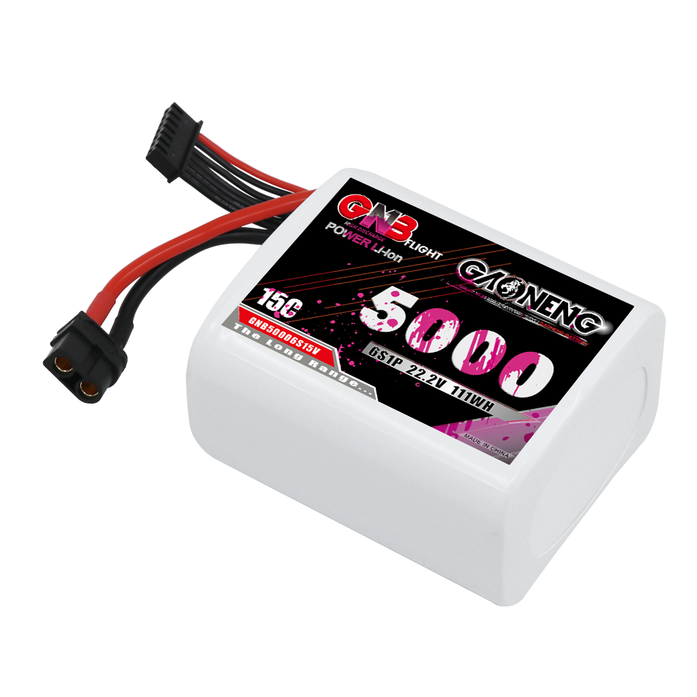 GAONENG GNB 6S1P 22.2V 5000mAh 15C XT60 Li-ion Battery 
