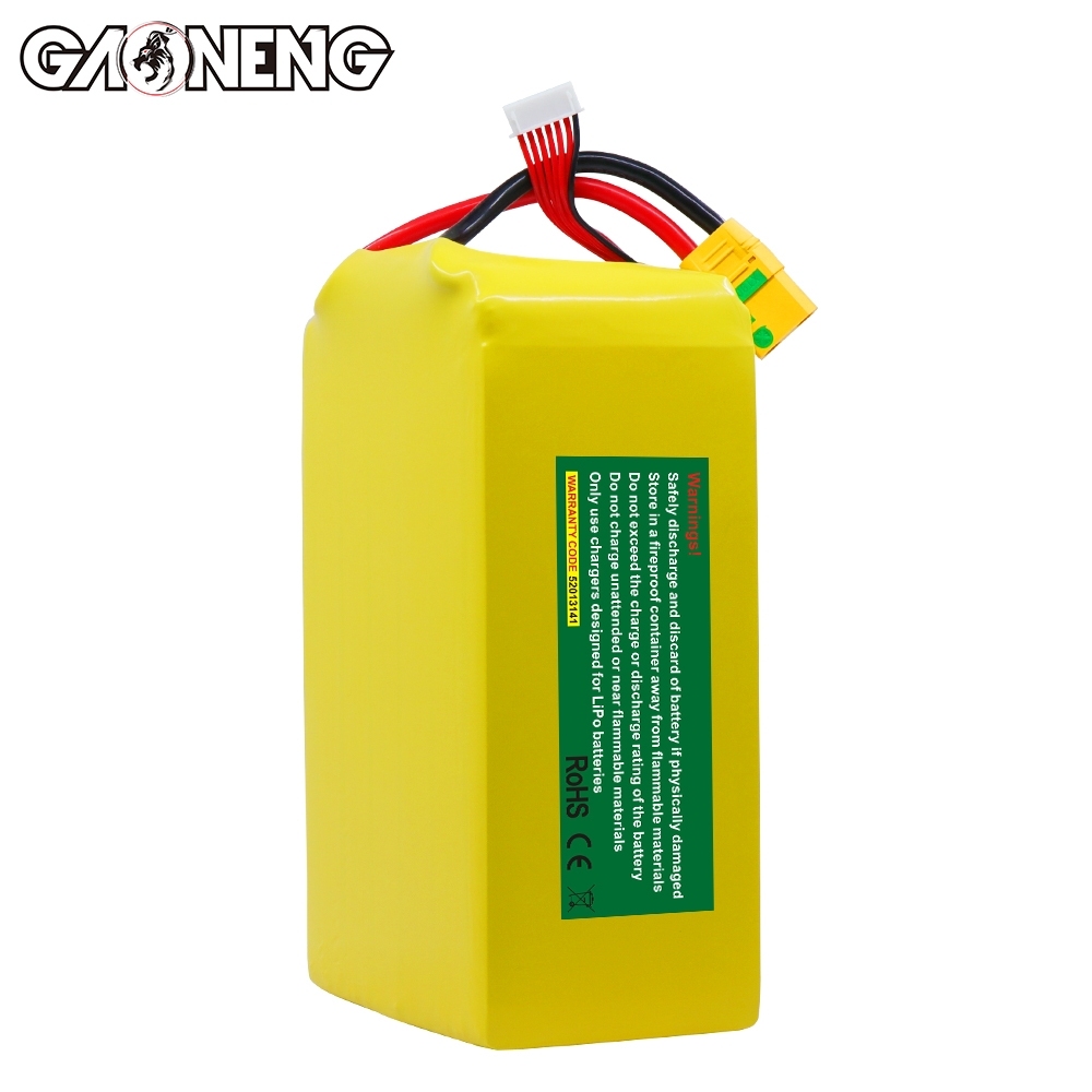 GAONENG GNB 52000mah 6S 22.2V 5C XT90S Semi Solid State Li-ion Battery 350WH/kg