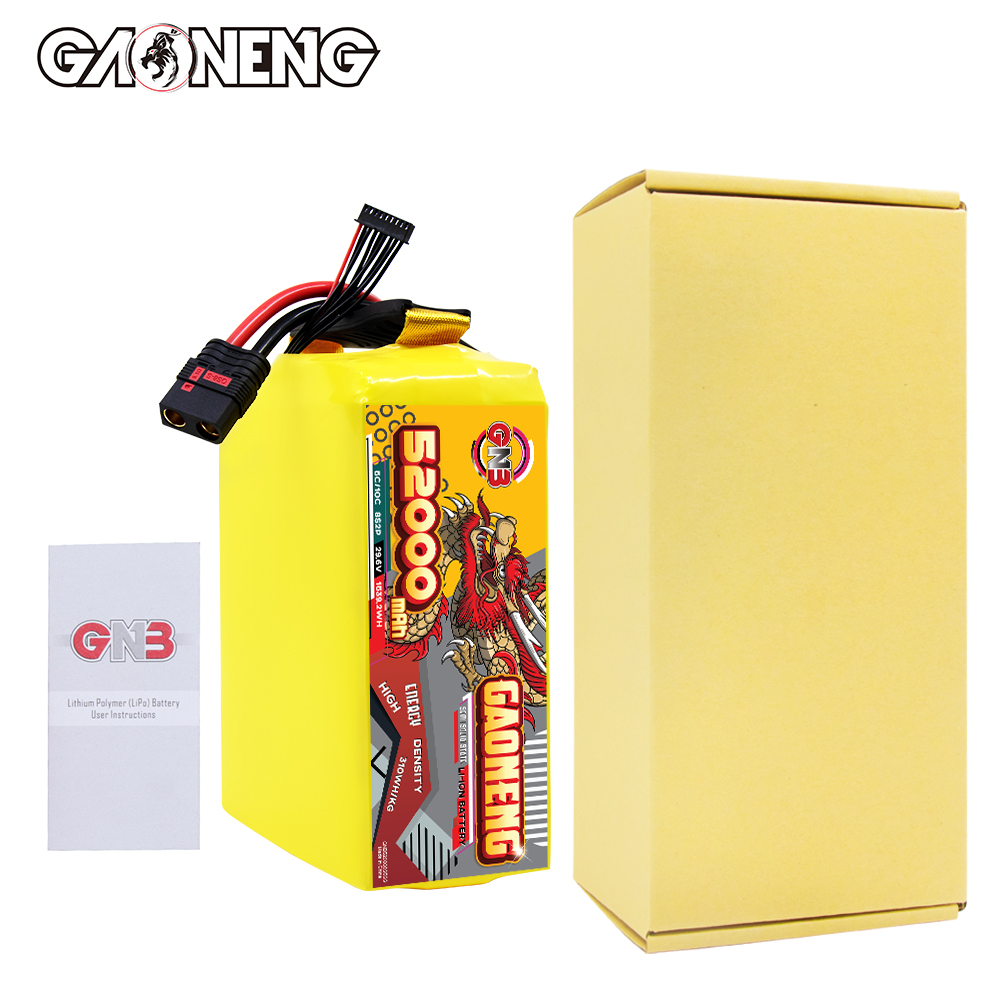 GAONENG GNB 52000mah 8S 29.6V 5C QS8 Semi Solid State Li-ion Battery 310WH/kg