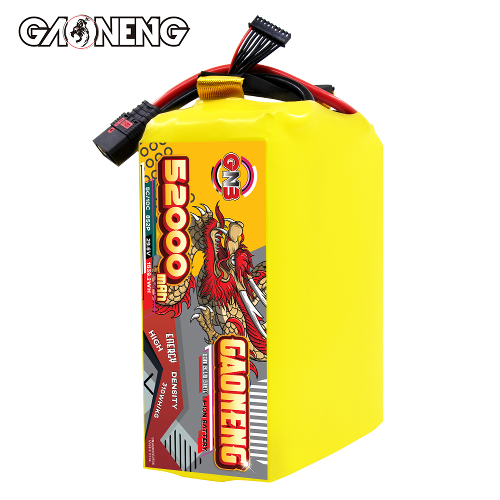 GAONENG GNB 52000mah 8S 29.6V 5C QS8 Semi Solid State Li-ion Battery 310WH/kg
