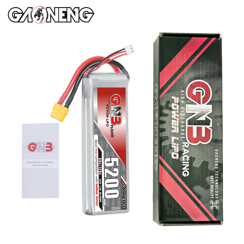 GAONENG GNB 2S 7.4V 5200mAh 60C LiPo Battery XT60
