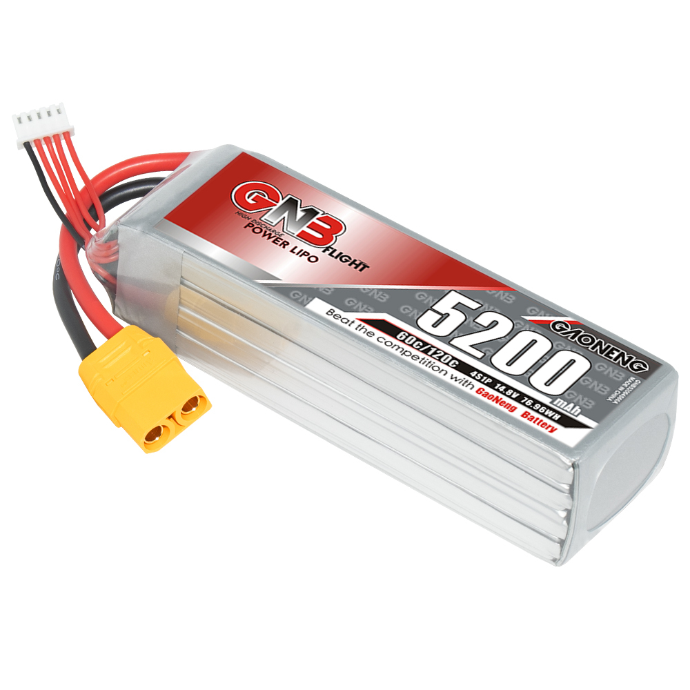 GAONENG GNB 4S 14.8V 5200mAh 60C LiPo Battery XT90