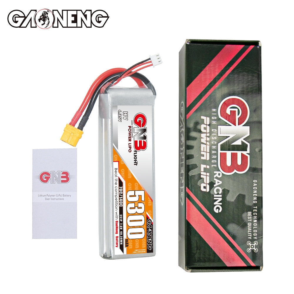 GAONENG GNB HV 2S 7.6V 5300mAh 70C LiPo Battery XT60