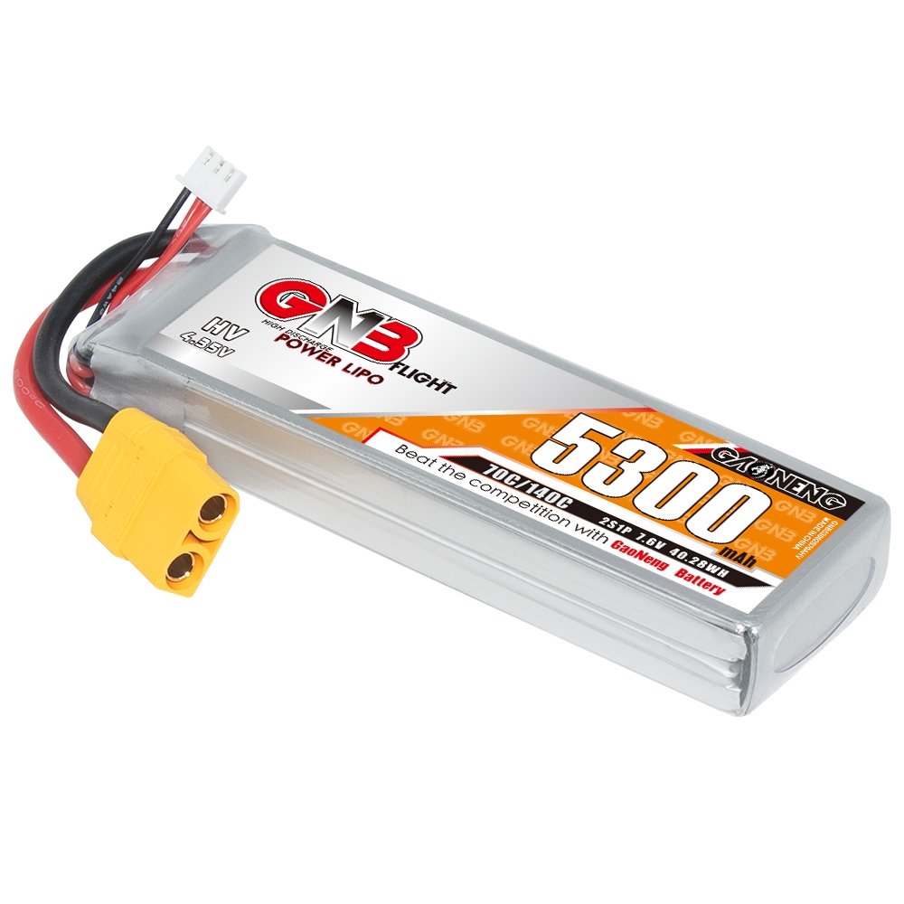 [Copy]GAONENG GNB HV 2S 7.6V 5300mAh 70C LiPo Battery XT90