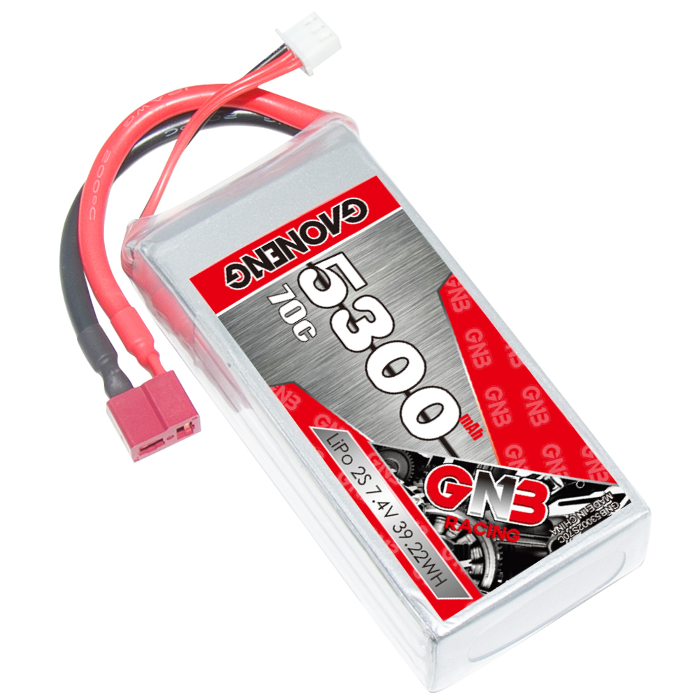 GAONENG GNB 2S 7.4V 5300mAh 70C LiPo Battery T-PLUG