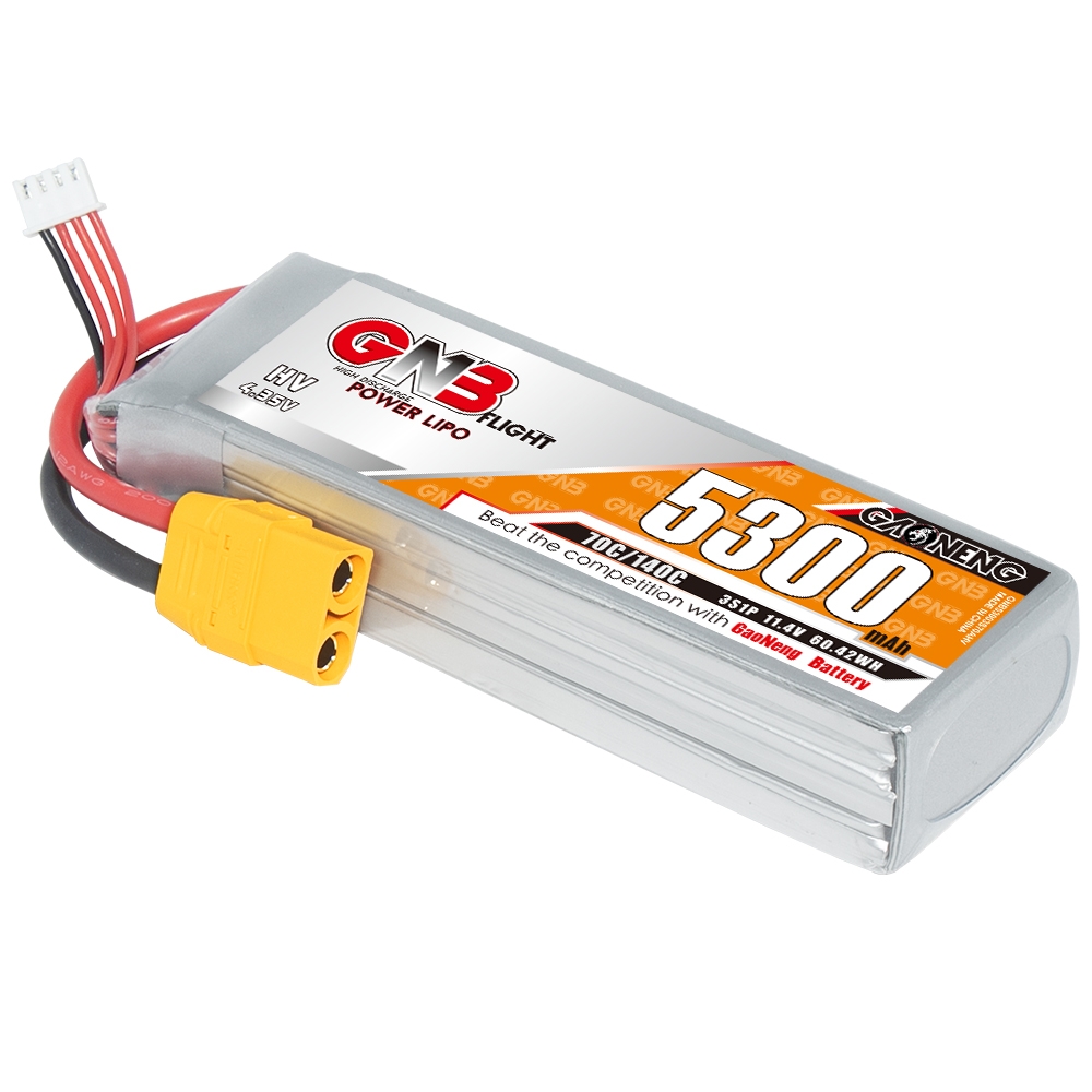 GAONENG GNB HV 3S 11.4V 5300mAh 70C LiPo Battery XT90
