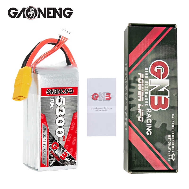 GAONENG GNB 3S 11.1V 5300mah 70C LiPo Battery XT90