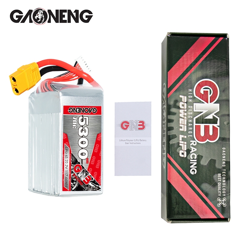 GAONENG GNB 6S 22.2V 5300mAh 70C LiPo Battery XT90
