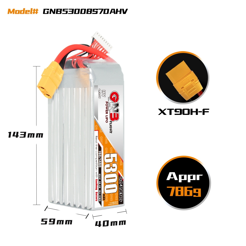 GAONENG GNB HV 8S 30.4V 5300mAh 70C LiPo Battery XT90