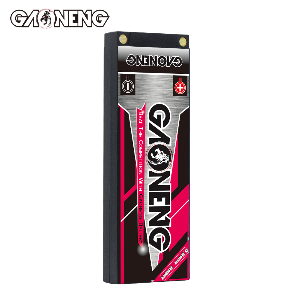GAONENG GNB LiHV 2S 7.6V 5500mAh 150C LCG Shorty Pack 5mm Bullet Hard Case LiPo Battery