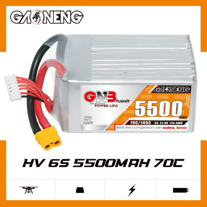 GAONENG GNB HV 6S 22.8V 5500mAh 70C LiPo Battery XT60