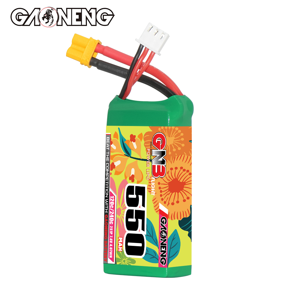 GAONENG GNB 2S 7.4V 550mAh 120C XT30 LiPo Battery
