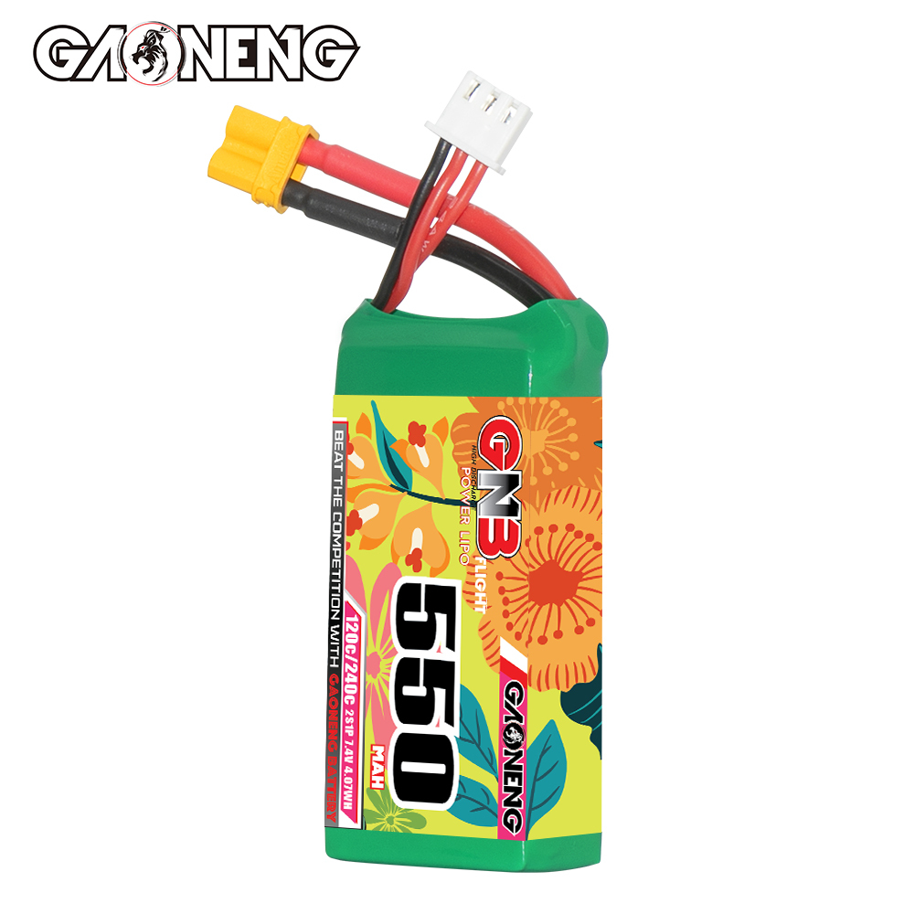 GAONENG GNB 2S 7.4V 550mAh 120C XT30 LiPo Battery
