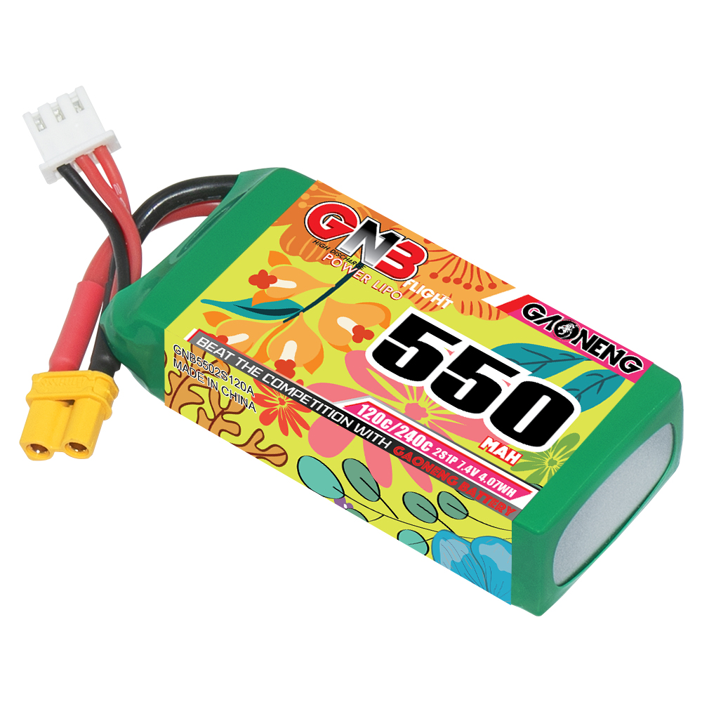 GAONENG GNB 2S 7.4V 550mAh 120C XT30 LiPo Battery