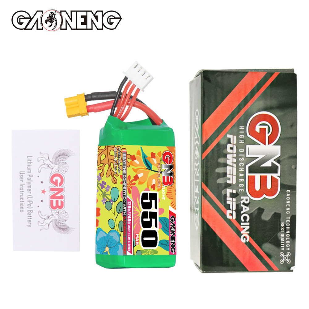 GAONENG GNB 3S 11.1V 550mAh 120C XT30 LiPo Battery