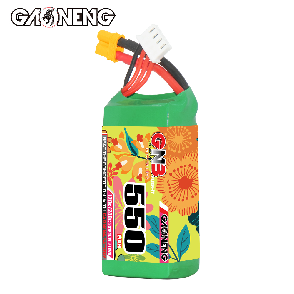 GAONENG GNB 3S 11.1V 550mAh 120C XT30 LiPo Battery