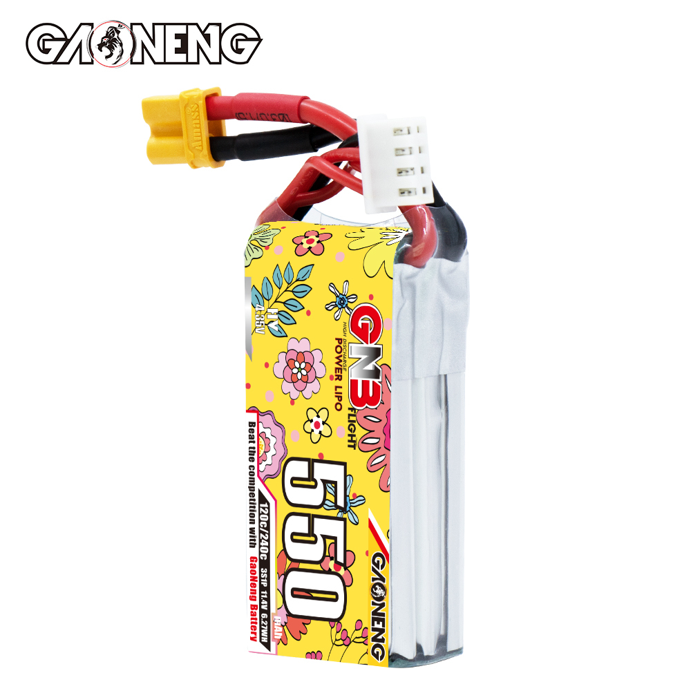 GAONENG GNB LiHV 3S 11.4V 550mAh 120C XT30 LiPo Battery